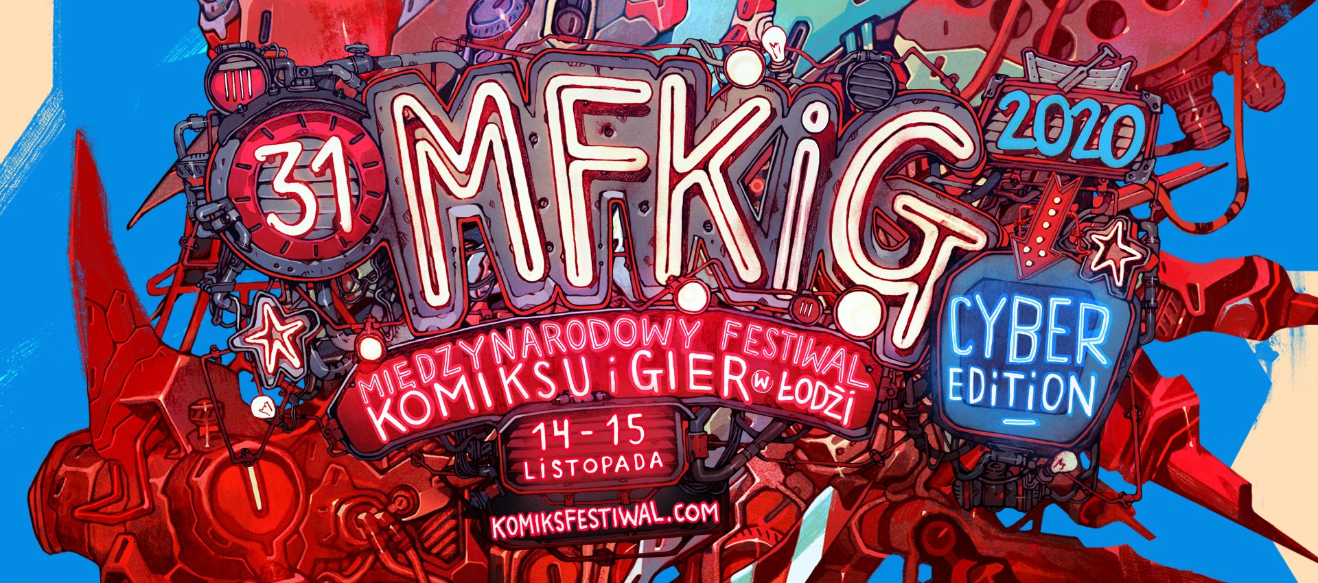 Adam Badowski i Mike Pondsmith na MFKiG Cyber Edition